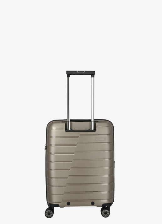 Travelite Air Base S vergrootbare spinner 55 cm - achterkant 5 donkerbeige