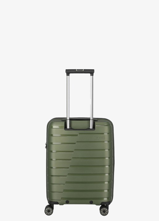 Travelite Air Base S vergrootbare spinner 55 cm - achterkant 5 legergroen