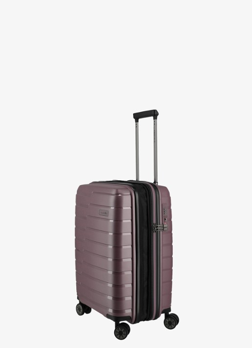 Travelite Air Base S vergrootbare spinner 55 cm - voorkant 2 taupe