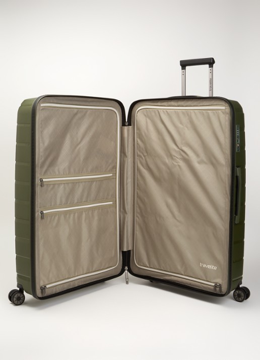 Travelite Air Base spinner 77 cm - voorkant 2 legergroen