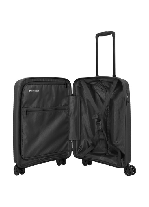 Travelite Air Stripe spinner 55 cm - detail 4 zwart