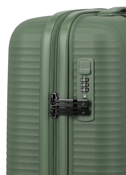 Travelite Air Stripe spinner 55 cm - detail 7 groen