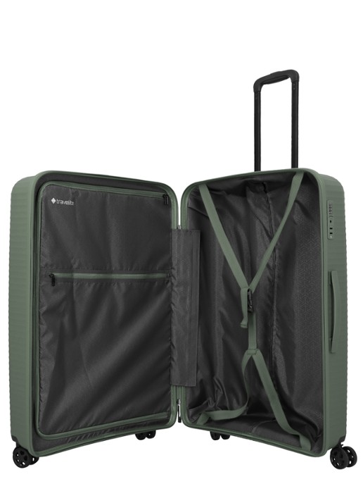 Travelite Air Stripe spinner 77 cm - detail 4 groen