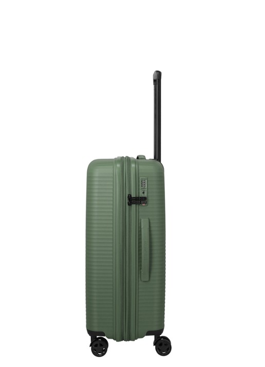 Travelite Air Stripe vergrootbare spinner 66 cm - detail 4 groen
