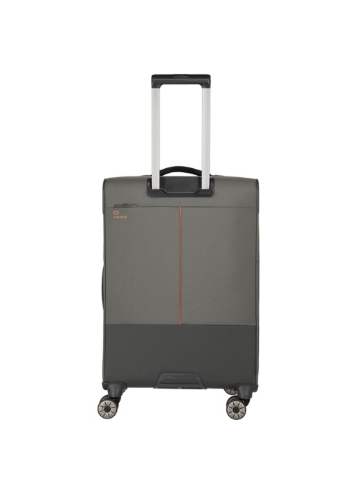 Travelite Crosslite 5.0 M vergrootbare spinner 66 cm - achterkant olijfgroen