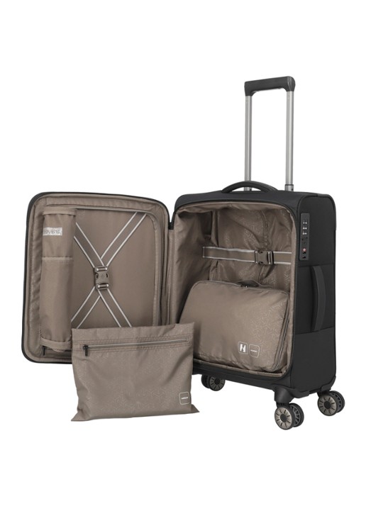 Travelite Crosslite 5.0 S spinner 55 cm - detail 2 zwart