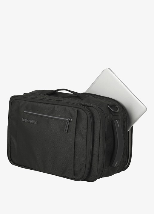 Travelite Crosslite underseater rugzak met 15 inch laptopvak - detail 3 zwart