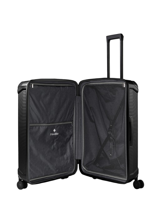 Travelite Millennium spinner 76 cm - detail zwart