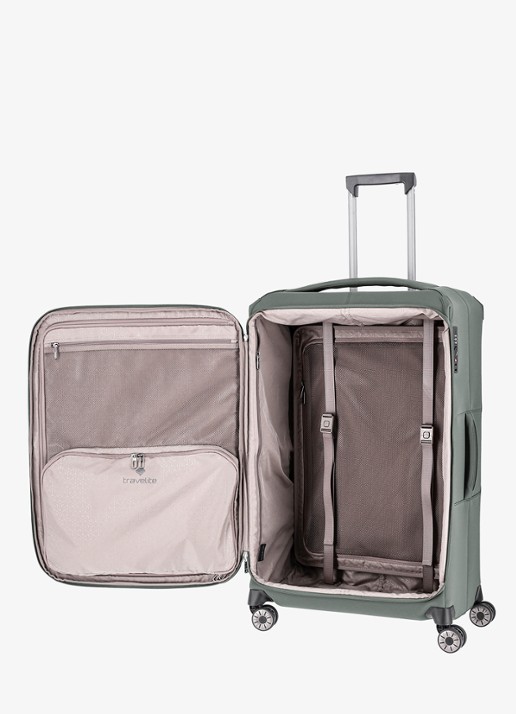 Travelite Priima L vergrootbare spinner 79 cm - detail 2 olijfgroen