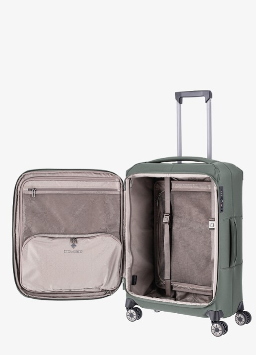 Travelite Priima M vergrootbare spinner 68 cm - detail 4 olijfgroen