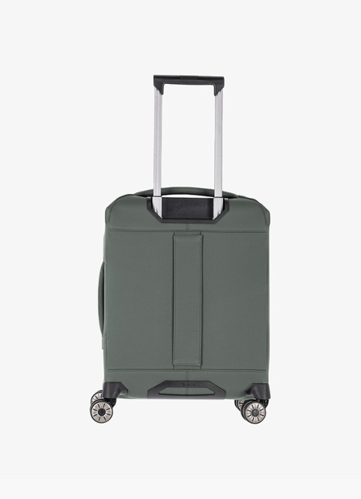 Travelite Priima S vergrootbare spinner 55 cm - achterkant 8 olijfgroen
