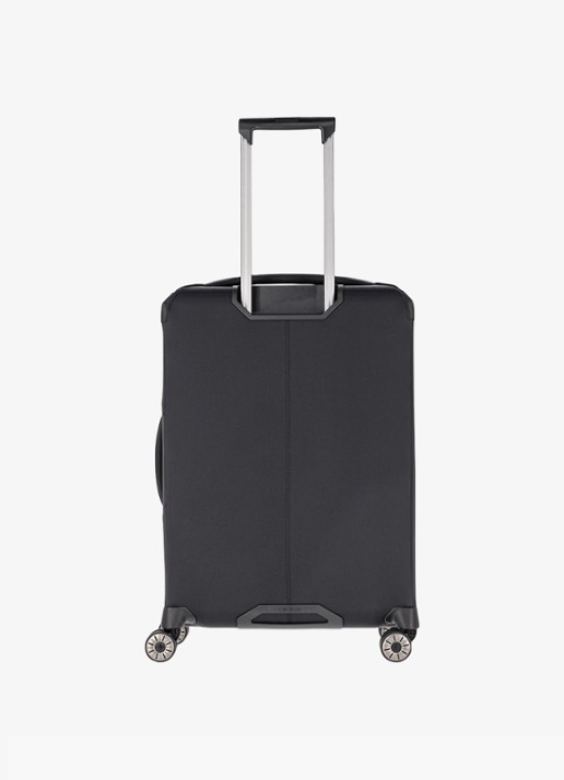 Travelite Priima vergrootbare spinner M 68 cm - achterkant zwart