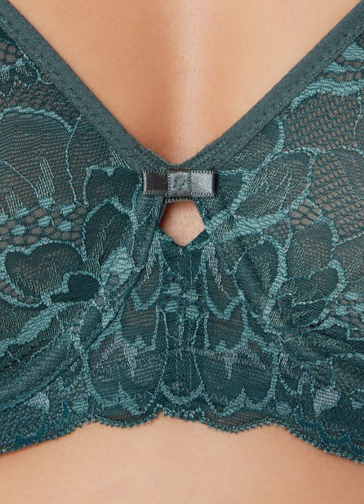 Triumph Amourette bh van kant met beugel - detail 3 groen
