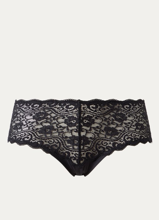 Triumph Amourette slip van kant - voorkant 4 zwart