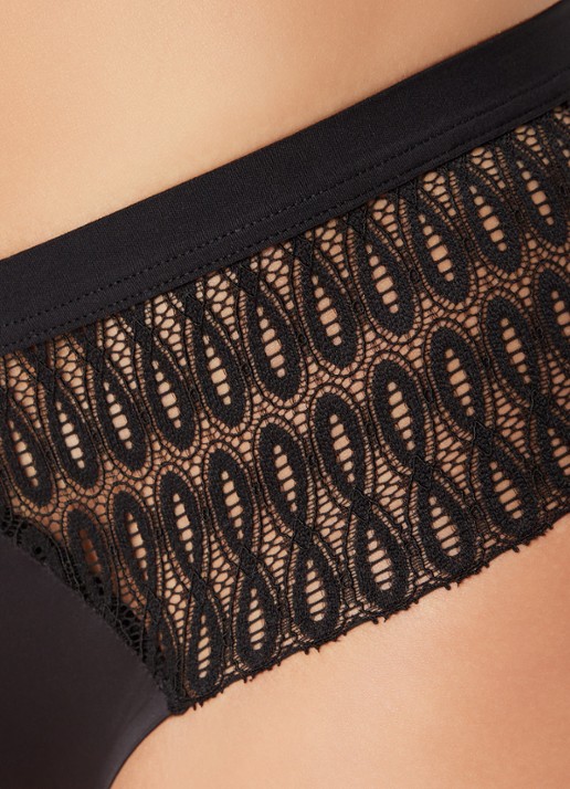 Triumph Aura hipster met kant - detail 2 zwart