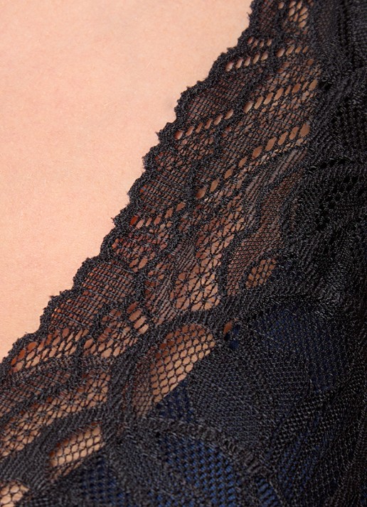 Triumph Body Make-Up Illusion voorgevormde bh met overlay van kant - detail 3 donkerblauw