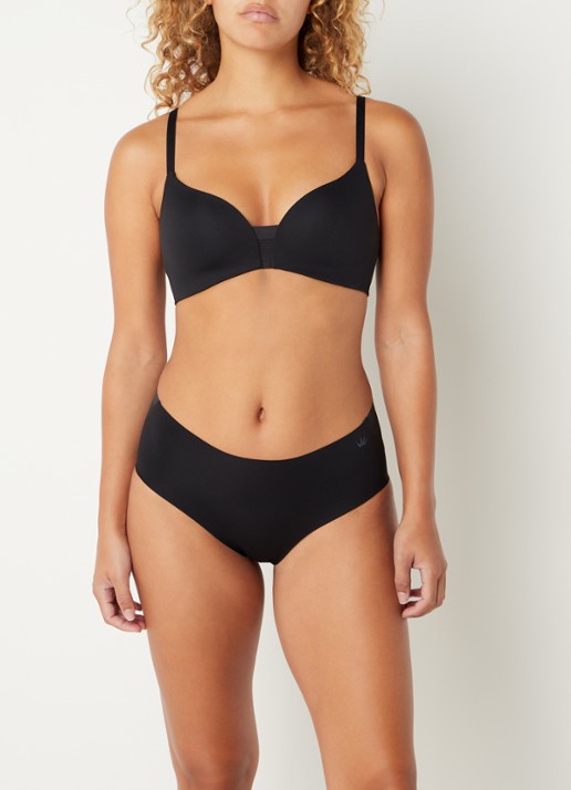 Triumph Flex Smart naadloze high waisted slip - voorkant 3 zwart