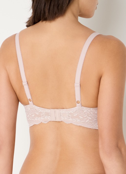 Triumph Sensual Spotlight voorgevormde bh met overlay van kant - achterkant 5 taupe
