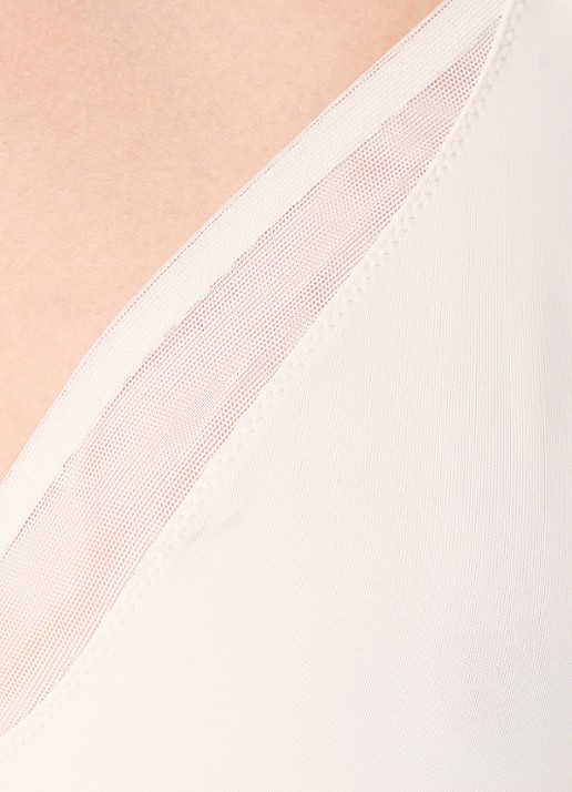 Triumph True Shape beugel bh met mesh - detail 2 creme