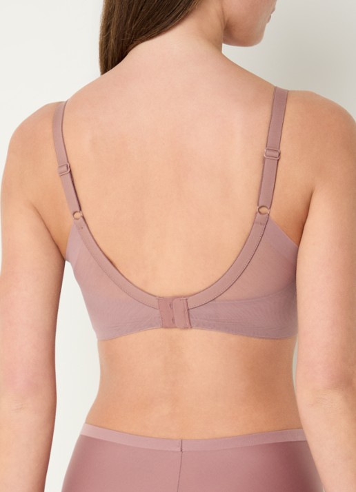 Triumph Voorgevormde bh met mesh - achterkant taupe