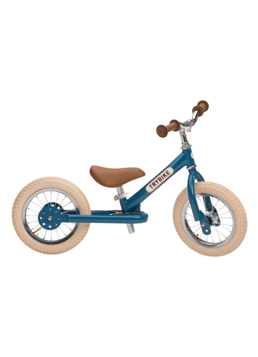 Trybike 2-in-1 loopfiets van staal - detail blauw