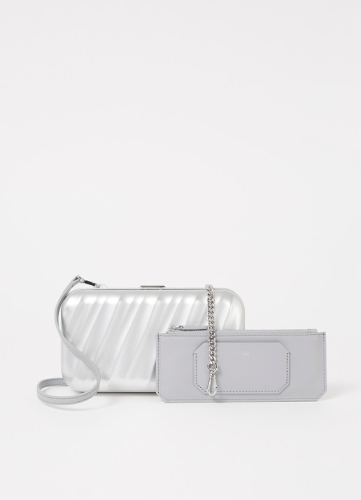 TUMI 19 Degree Aluminium clutch met afneembare schouderriem