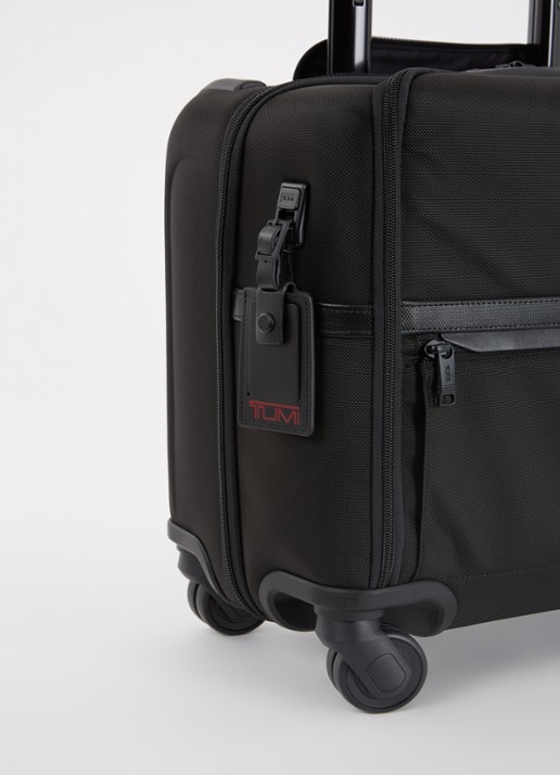 TUMI Alpha 3 Compact spinner 40 cm met 15 inch laptopvak - detail zwart