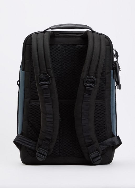TUMI Alpha Bravo Dynamic rugzak met 15 inch laptopvak - unisex - achterkant 5 staalblauw