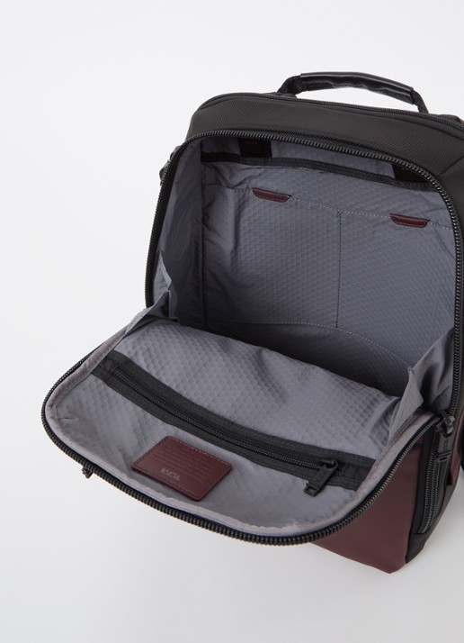 TUMI Alpha Bravo Dynamic rugzak met 15 inch laptopvak - detail bordeauxrood