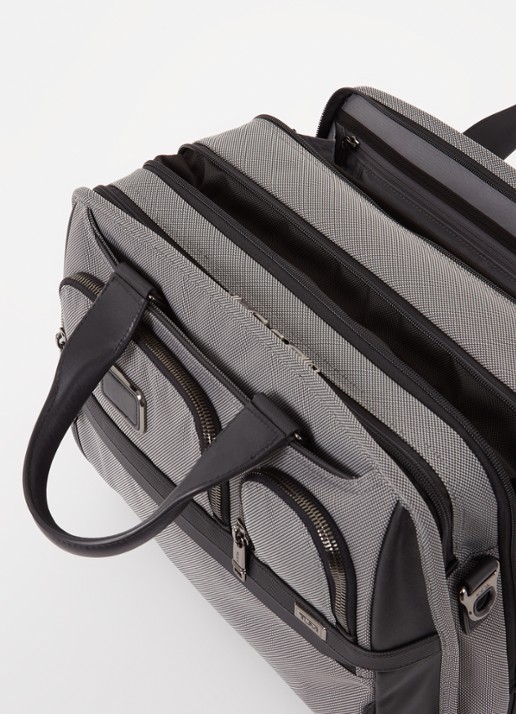 TUMI Alpha X businesstas met 15 inch laptopvak - detail 2 grijs