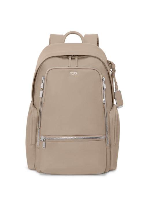 TUMI Celina rugzak met 16 inch laptopvak - voorkant 2 beige