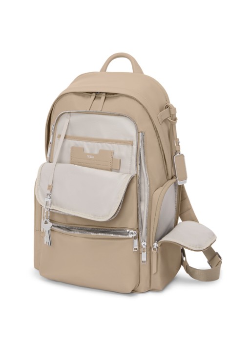 TUMI Celina rugzak met 16 inch laptopvak - voorkant 3 beige