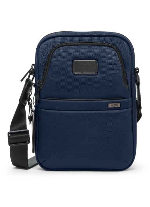 TUMI Crossbodytas met leren details