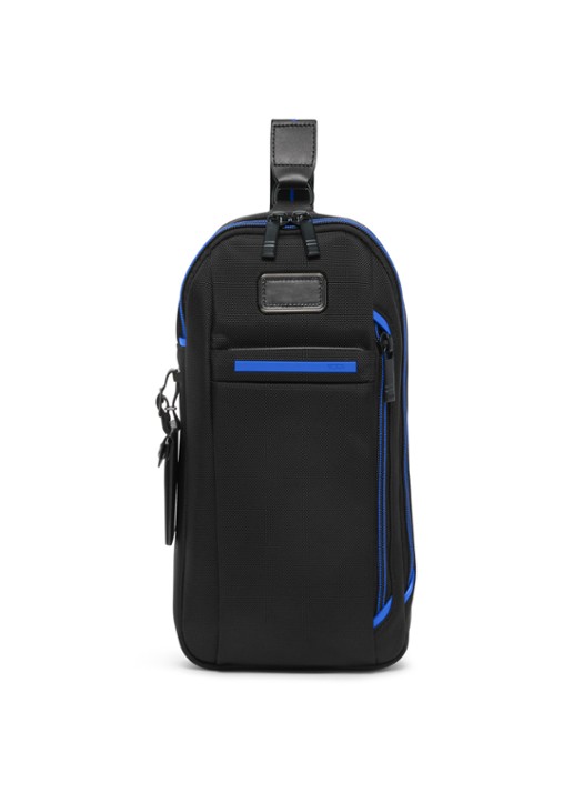 TUMI Crossbodytas met leren details