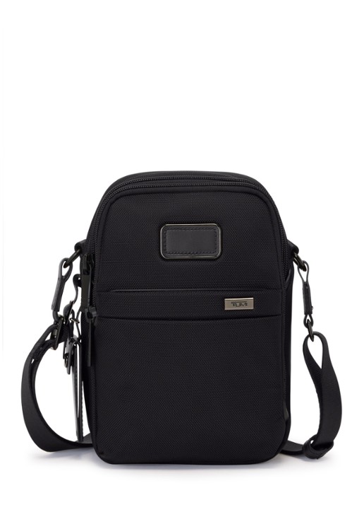 TUMI Crossbodytas met leren details