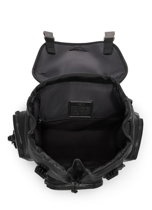 TUMI Griffen rugzak van leer met 13 inch laptopvak - detail 5 zwart