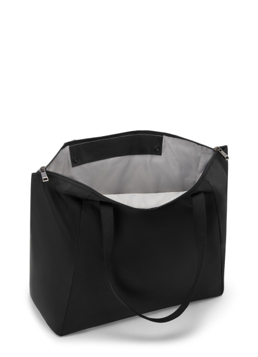 TUMI Just In Case Medium schoudertas met uitneembaar etui - voorkant 7 antraciet