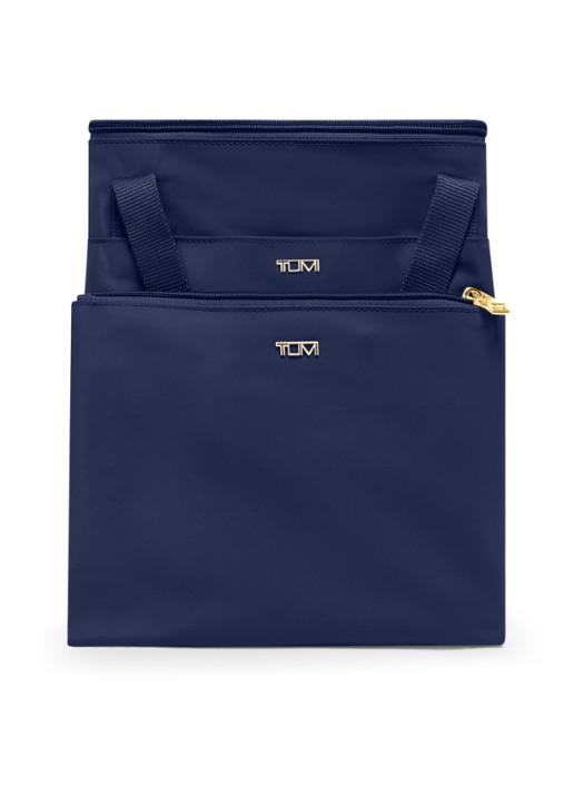 TUMI Just In Case schoudertas met uitneembaar etui - achterkant 5 indigo