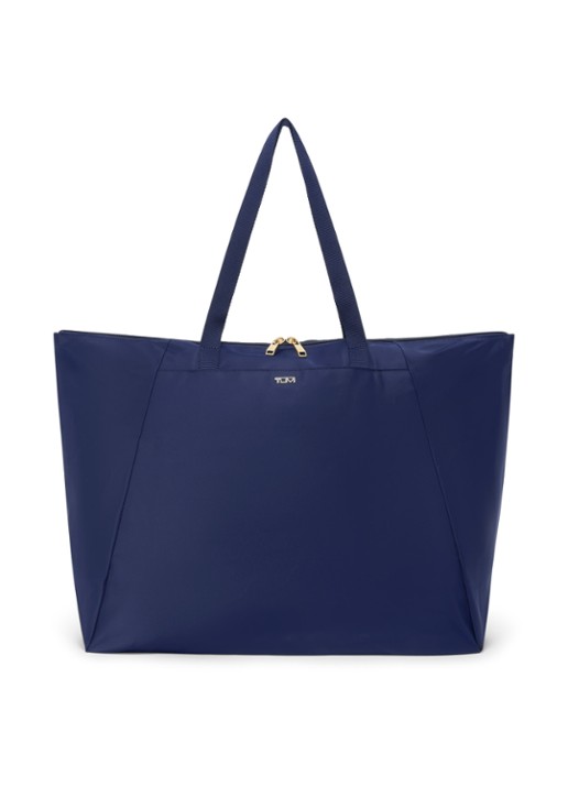 TUMI Just In Case schoudertas met uitneembaar etui - voorkant indigo