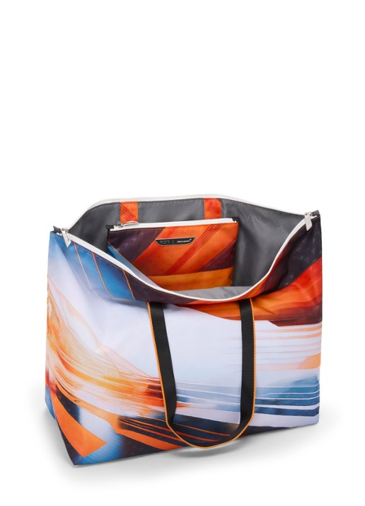 TUMI Just In Case schoudertas met uitneembaar etui - voorkant 2 blauw