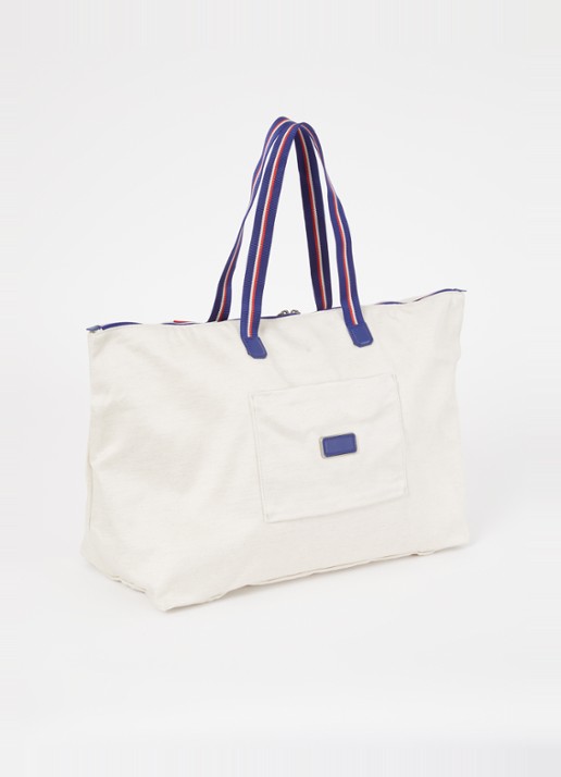 TUMI Just In Case shopper met logo - achterkant gebroken wit