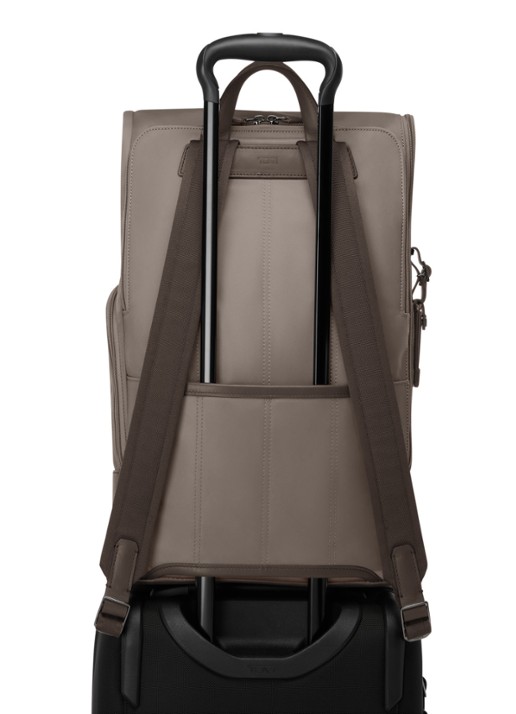 TUMI Osborn rugzak met leren details - detail 4 taupe