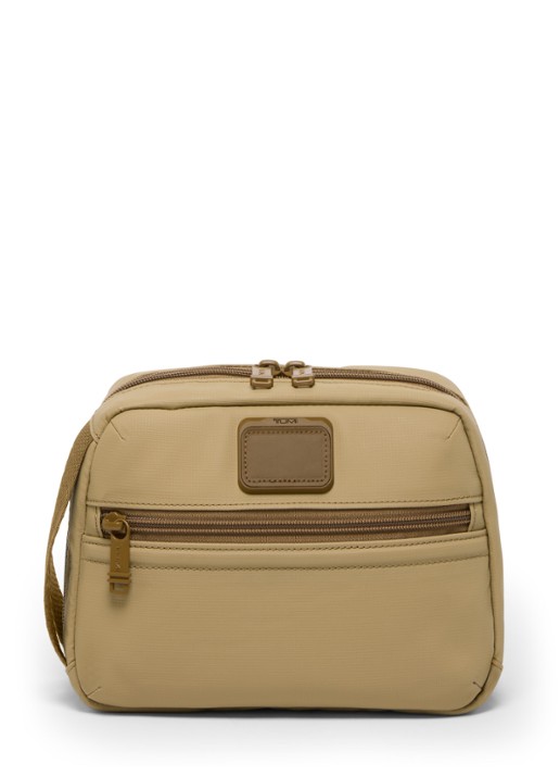 TUMI Response toilettas met leren details