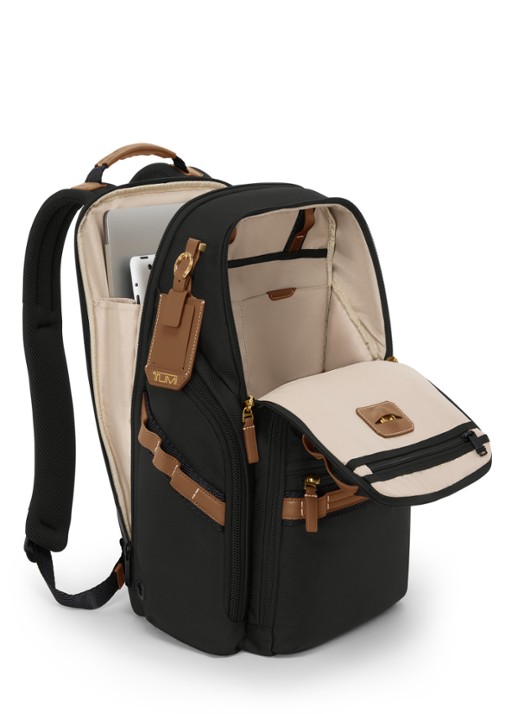TUMI Search rugzak met 16 inch laptopvak - detail zwart