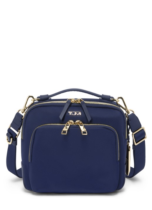 TUMI Teghan crossbodytas met leren details