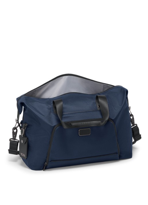 TUMI Vergrootbare weekendtas met afneembare schouderriem - voorkant 7 donkerblauw