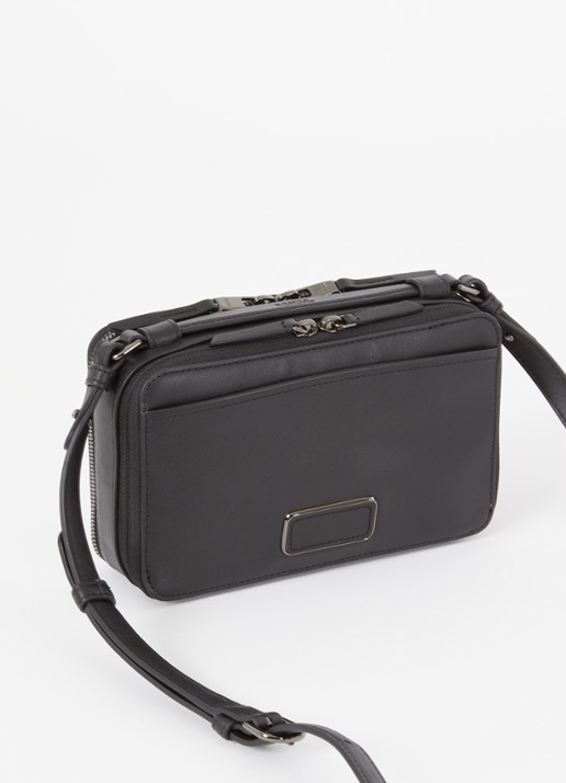 TUMI Voyageur Myla crossbodytas van leer - achterkant 4 zwart
