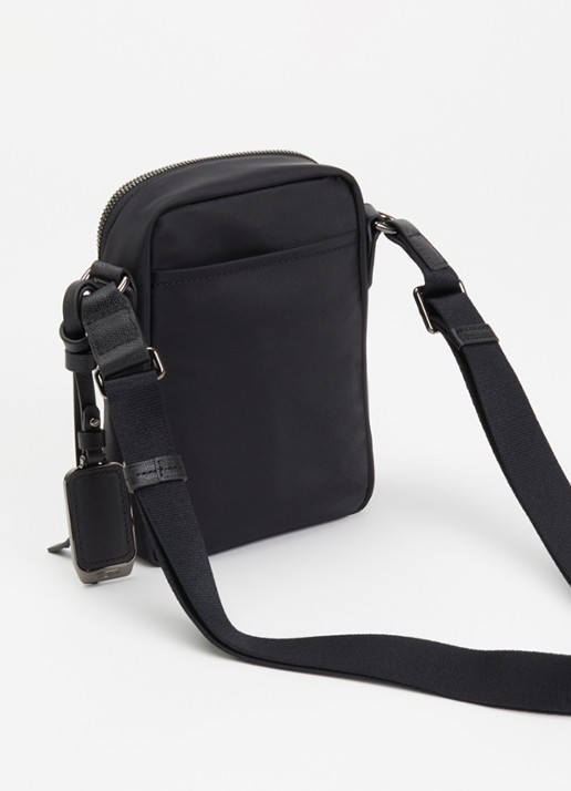 TUMI Voyageur Persia crossbodytas van nylon met leren details - achterkant zwart