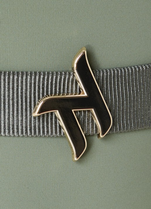 Turana Atash Maraya badpak met ceintuur - detail 2 olijfgroen