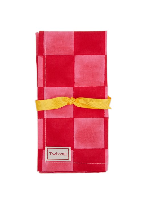 Twizzell Checkerboard servetten 45 x 45 cm set van 4
